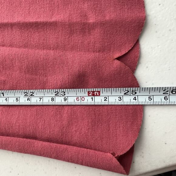 Zenana Outfitters‎ Lounge Pull On Wide Leg Pants Desert Rose Sz 1X Scalloped Hem - Picture 13 of 13